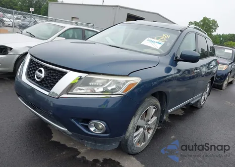 2014 Nissan Pathfinder Platinum из США, поврежденный, VIN 5N1AR2MM2EC605206